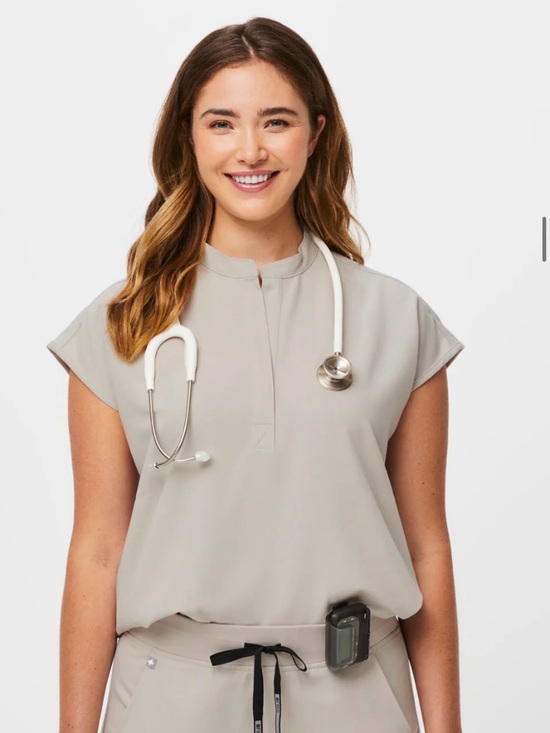 Figs Other - Figs Rafaela Scrub Top in Bone color